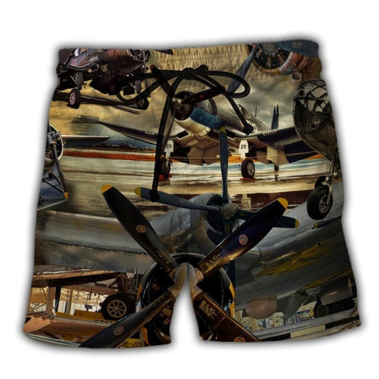 Aircraft Sky Is Calling Adventure - Beach Short