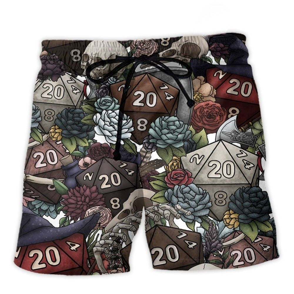 Dark Vibe D20 Dice Fantasy – Beach Short