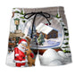 Christmas Santa Giving Joy Night Art – Beach Short