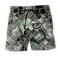 Dark Skull Love Money Graphic Style – Beach Short