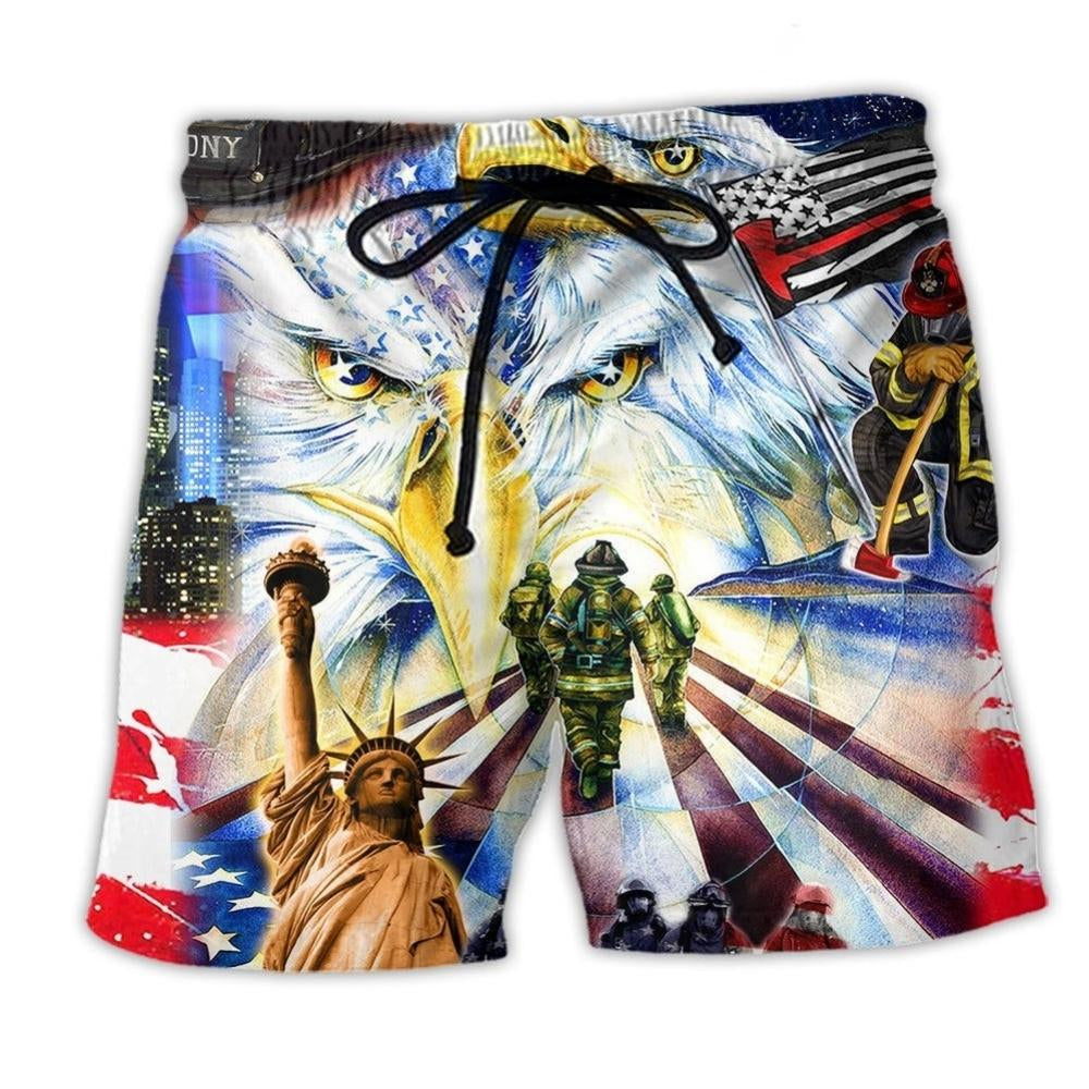 America Proud Forever Patriotic - Beach Short