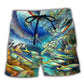 Swordfish Marine Biology Ocean Art – Beach Short