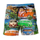 Good Times Tan Lines Bus Art – Beach Short