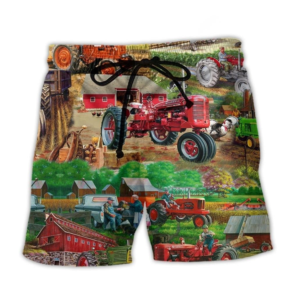 Tractor Life Is Better With Papa - Beach Short