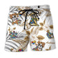 Autism Boxer Tropical Floral Art – Beach Short