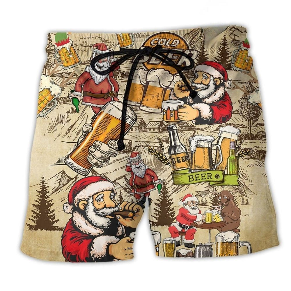 Drinking Beer With Santa – Beach Short