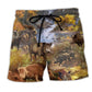 Wild Boar Hunter Humor Art – Beach Short