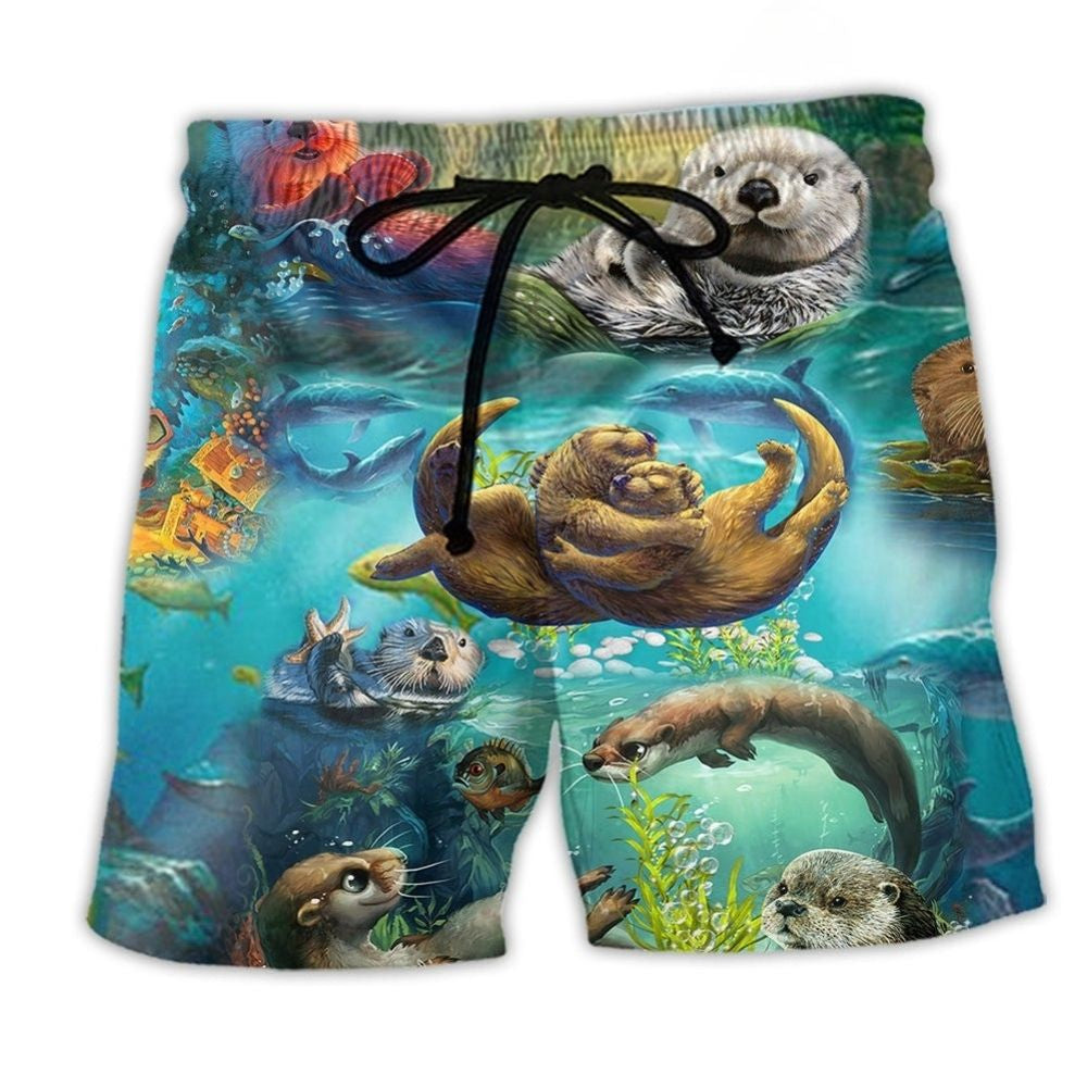 You Are My Otter Half Art – Beach Short