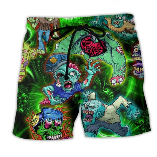 Zombie Eat Brains Your Safe  - Beach Short
