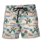 Tropical Beach Aloha Summer Art – Beach Short