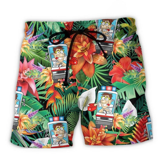 Ambulance Driver Tropical – Beach Short