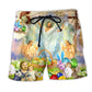 Jesus Easter Joy Colorful Art – Beach Short