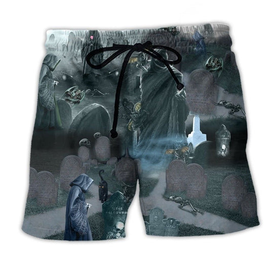 Halloween Tomb Triumph Art – Beach Short