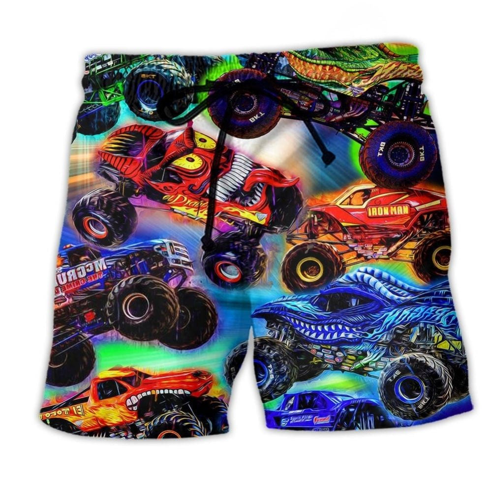 Truck Lifestyle This Is How I Roll Color Art – Beach Short