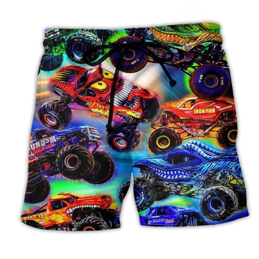 Truck Lifestyle This Is How I Roll Color Art – Beach Short