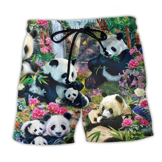 Panda Keep Calm And Hug A Panda - Beach Short