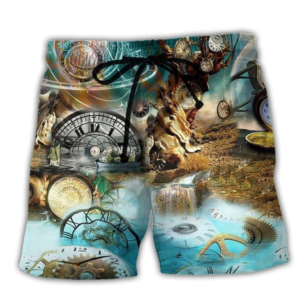 Motivational Clock Quote – Beach Short