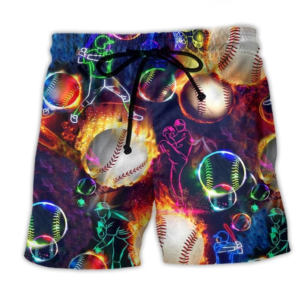 Baseball Funny Quote Art – Beach Short