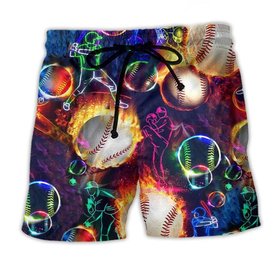 Baseball Funny Quote Art – Beach Short