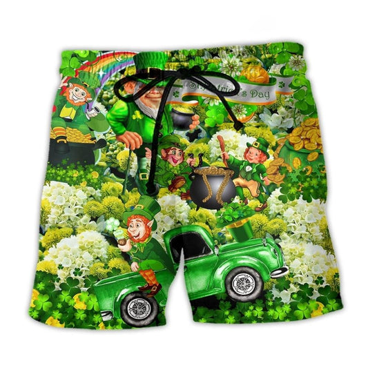 Irish Happy Saint Patrick’s Day Green - Beach Short