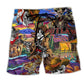 Cowboy Pirate Skull Colorful - Beach Short