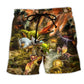 Dinosaur Battle Fire Fantasy – Beach Short