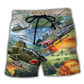 Military Combat Aircraft – Beach Short