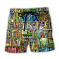 Fantastic World Inside A Book Art – Beach Short