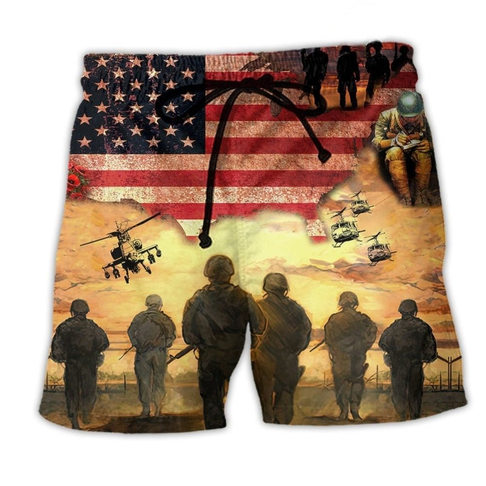Veteran Sacrifice America – Beach Short