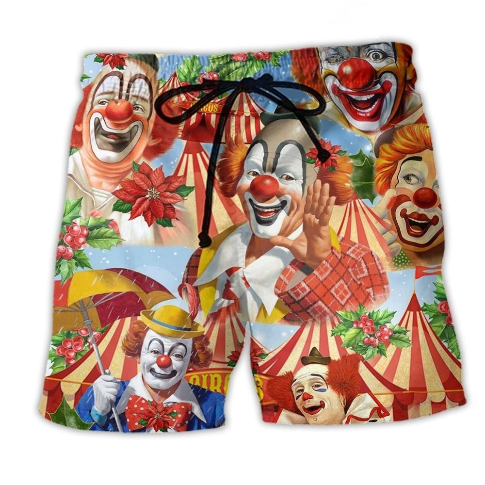 Happy Christmas Clown – Beach Short