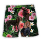 Boykin Spaniel Tropical Floral Lover – Beach Short