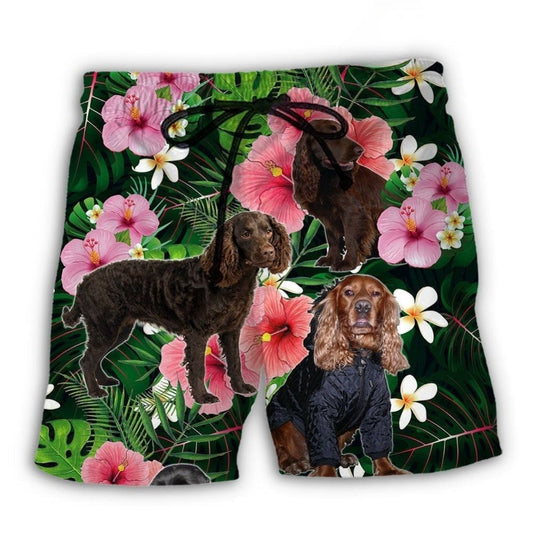 Boykin Spaniel Tropical Floral Lover – Beach Short