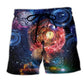 Time Flies Galaxy Clock Mystery – Beach Short