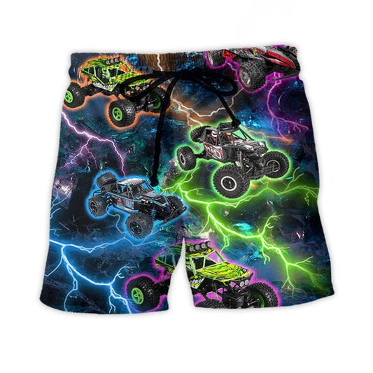 Lightning Car Racing Speed – Beach Short