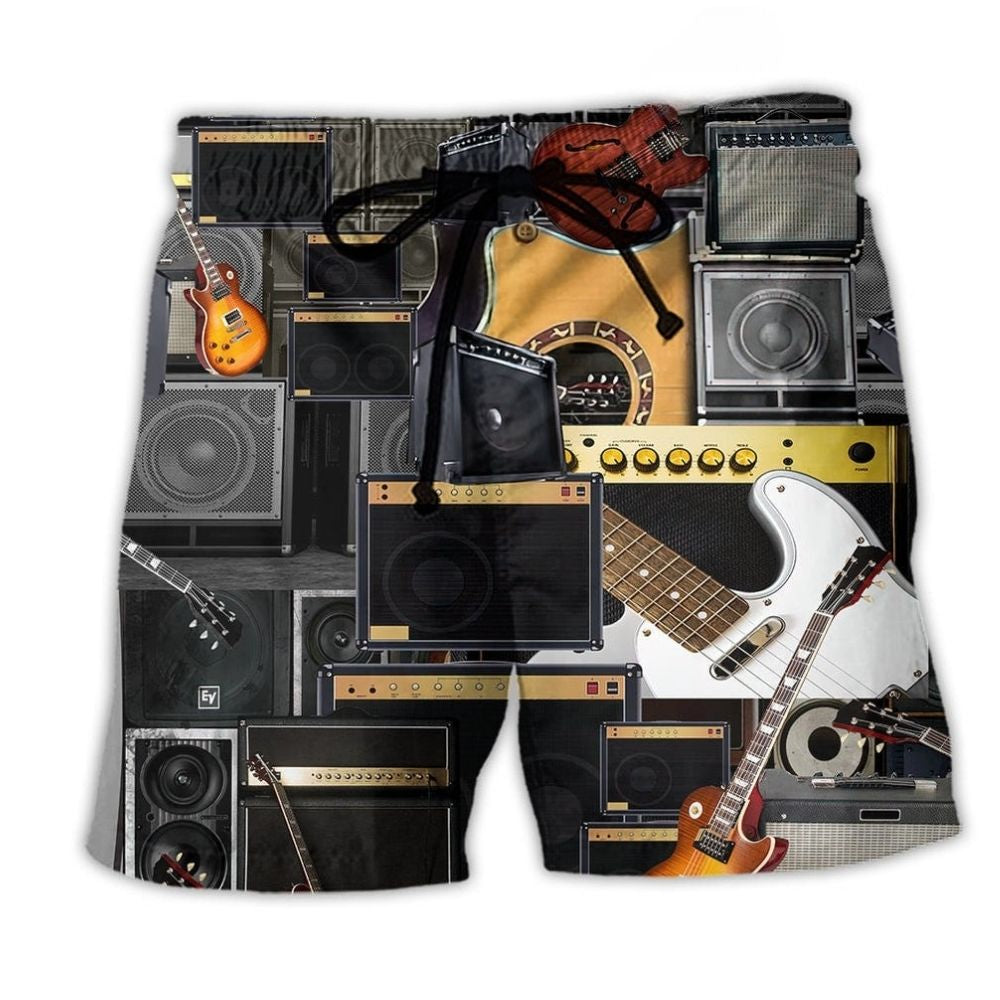 Music Power Amplifier Elephant Concept Art – Beach Short