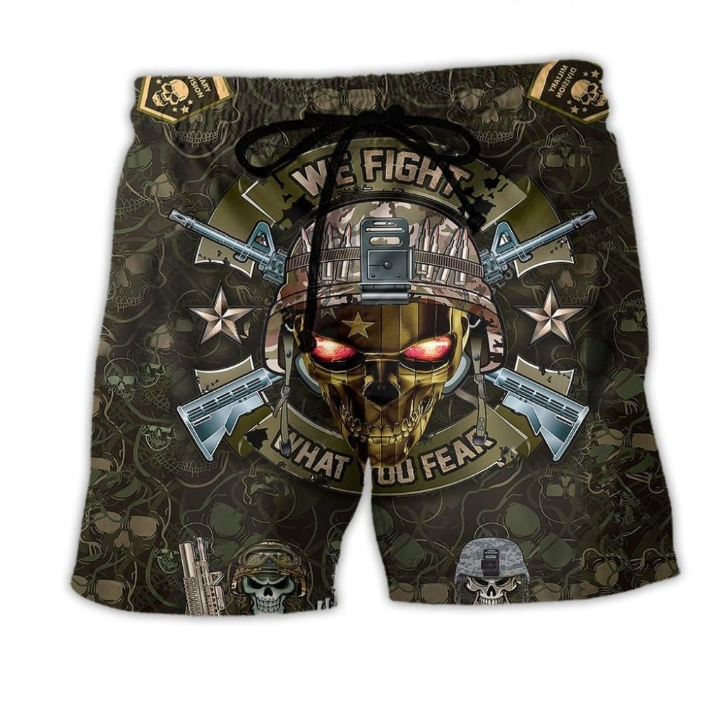 Veteran Strength Courage Cool Style - Beach Short