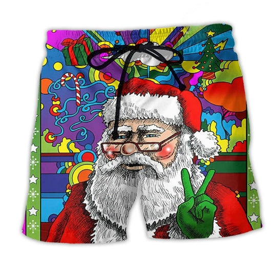 Hippie Santa Cool Glasses - Beach Short