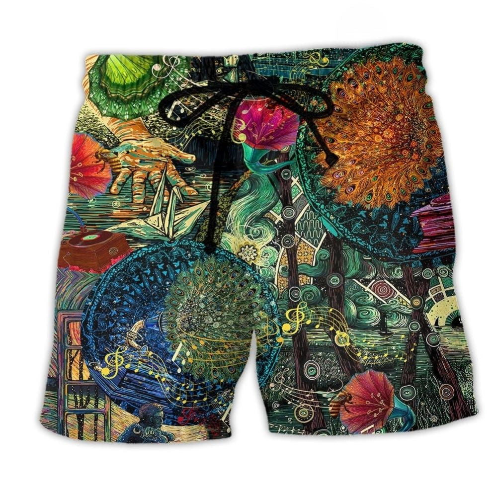 Music That Makes You Dream Art – Beach Short