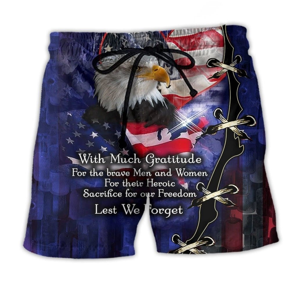 Veteran Thank You America – Beach Short