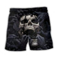 Skull Screaming Hell's Hand Dark Style - Beach Short