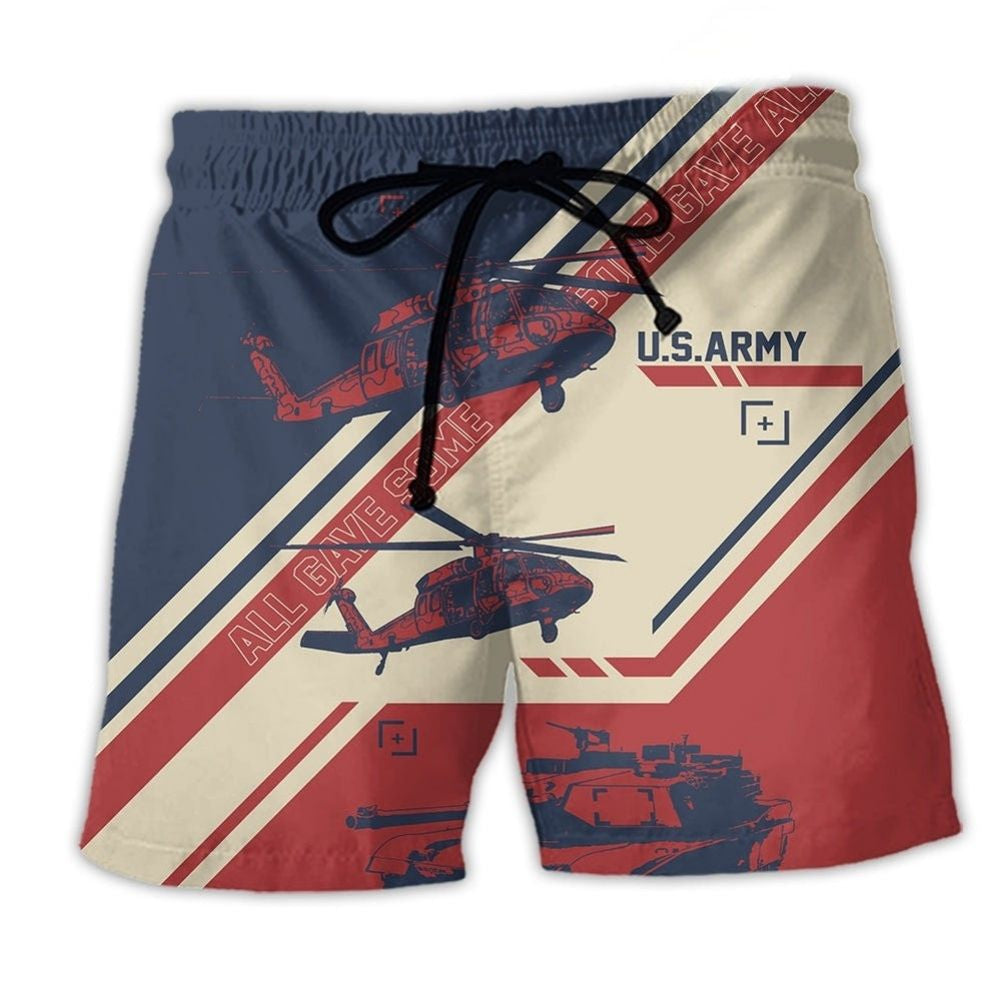 Veteran Us Army All Gave - Beach Short