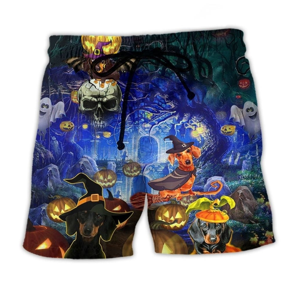 Halloween Dogs Fun Style - Beach Short