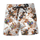 Doberman Autism Awareness Floral – Beach Short