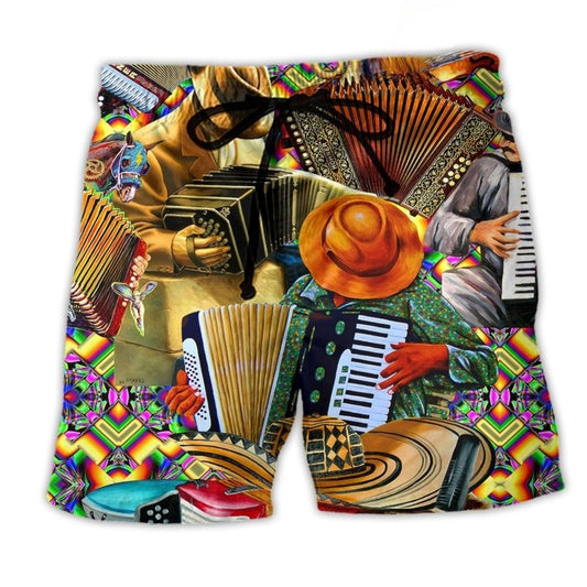 Accordion Music Where Words Fail Art – Beach Short