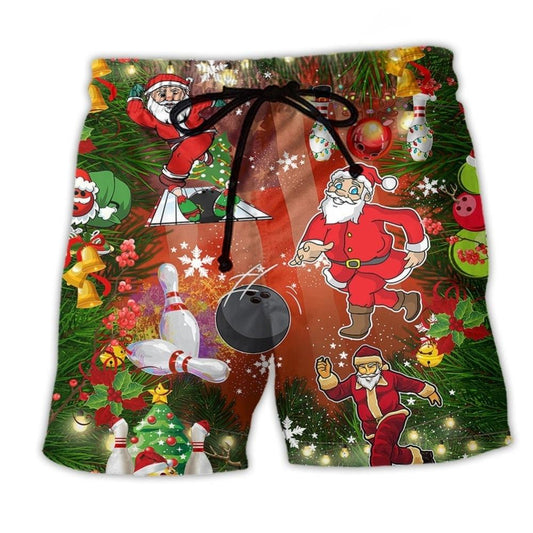 Bowling Solo With Santa Fun - Beach Short