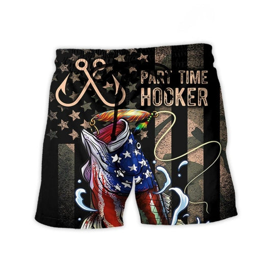 Part Time Hooker Fishing Humor – Beach Short