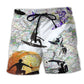 Surfing Is My Life Color Wave Art – Beach Short