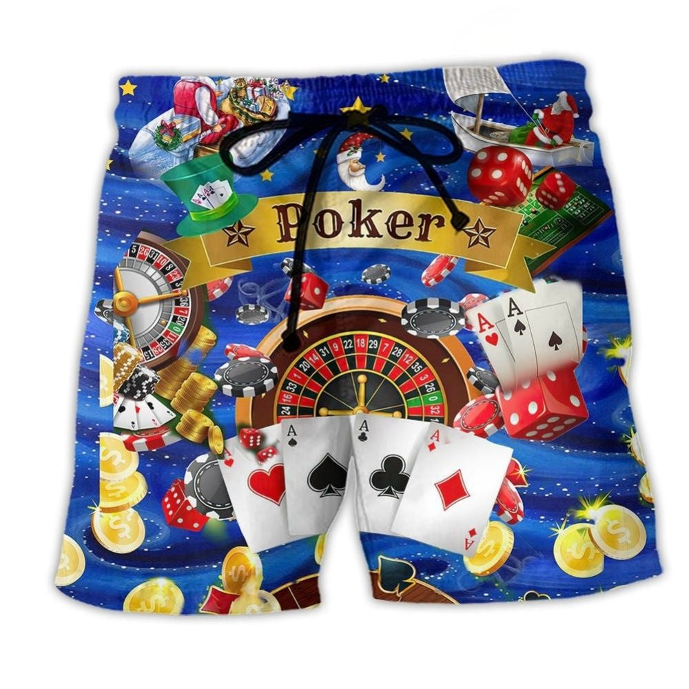 Poker Gambling Born To Play – Beach Short
