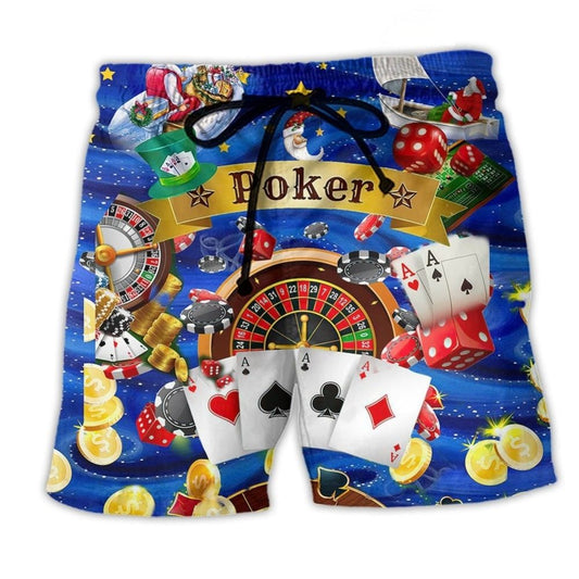 Poker Gambling Born To Play – Beach Short