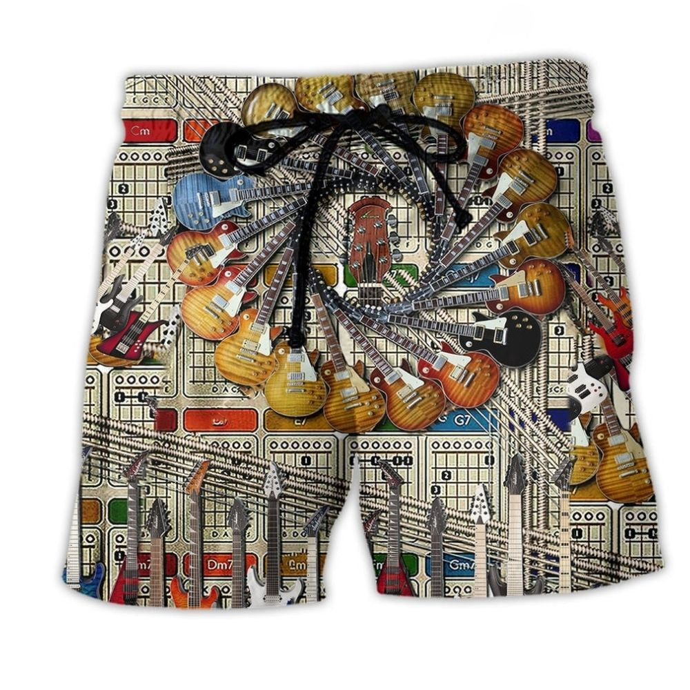 Electric Guitar Lover Music – Beach Short